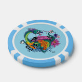 Chinese waterdraak koi vis poker chips (Enkel)