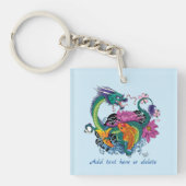 Chinese waterdraak koi vis sleutelhanger (Voorkant)