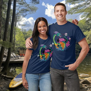 Chinese waterdraak koi vis t-shirt