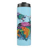 Chinese waterdraak koi vis thermosbeker (Voorkant)