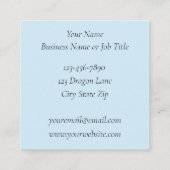 Chinese waterdraak koi vis vierkante visitekaartje (Achterkant)