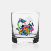 Chinese waterdraak koi vis whisky glas (Achterkant)