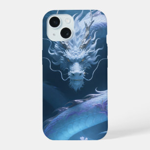 Chinese Waterdraak Kunst Fantasie Ontwerp Met Kora iPhone 15 Case