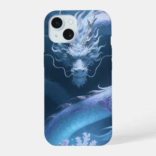Chinese Waterdraak Kunst Fantasie Ontwerp Met Kora iPhone 15 Case