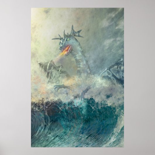 Chinese waterdraak poster (Voorkant)