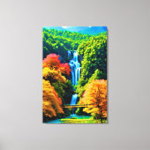 Chinese Waterval Canvas Afdruk (Voorkant)