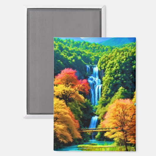 Chinese waterval magneet (Voorkant / Achterkant)