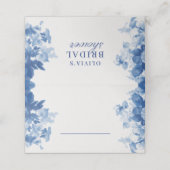 Chinese waterverf bruidssalon plaatskaartje (Buitenkant ongevouwen)
