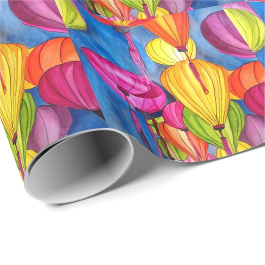 Chinese waterverf cadeaupapier (Rol Hoek)