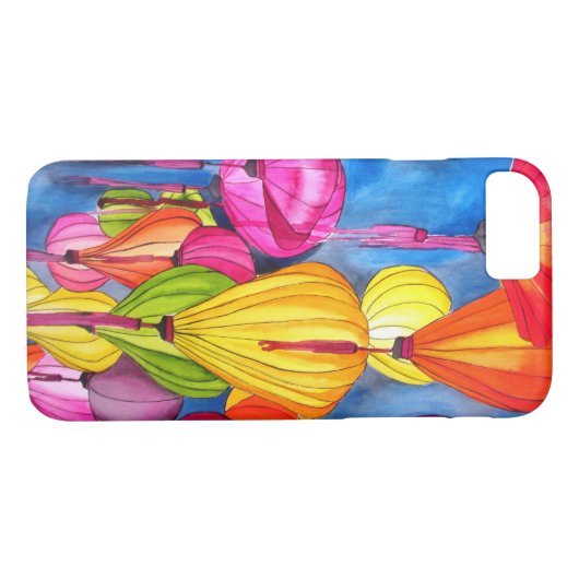 Chinese waterverf Case-Mate iPhone case (Achterkant (Horizontaal))