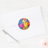 Chinese waterverf ronde sticker (Envelop)