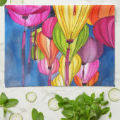 Chinese waterverf theedoek (Gevouwen)