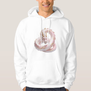 Chinese Witte Gouden Draak Fantasy Ontwerp Met  Hoodie