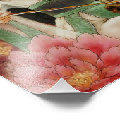 Chinese witte slang Fantasy Art Foto afdrukken (Hoek)