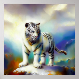 Chinese witte tijger (19) poster