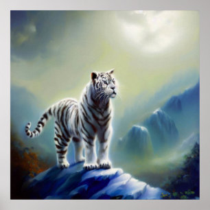 Chinese witte tijger (24) poster