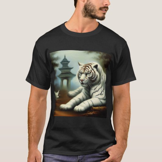 Chinese witte tijger (32) t-shirt (Voorkant)
