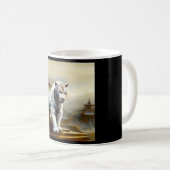 Chinese witte tijger (5) koffiemok (Voorkant rechts)