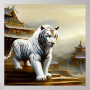 Chinese witte tijger (5) poster