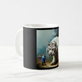 Chinese witte tijger (9) koffiemok (Voorkant links)