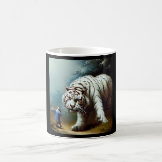 Chinese witte tijger (9) koffiemok (Center)