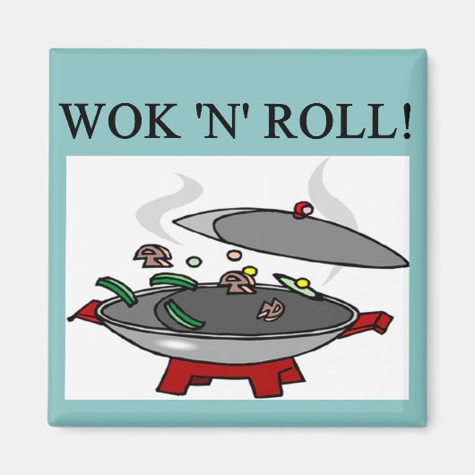 chinese wok kook magneet (Voorkant)