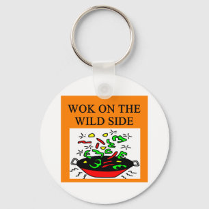 chinese wok kook sleutelhanger