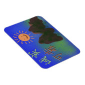 Chinese woorden: 诚 实, 可 靠 magneet (Rechterzijde)