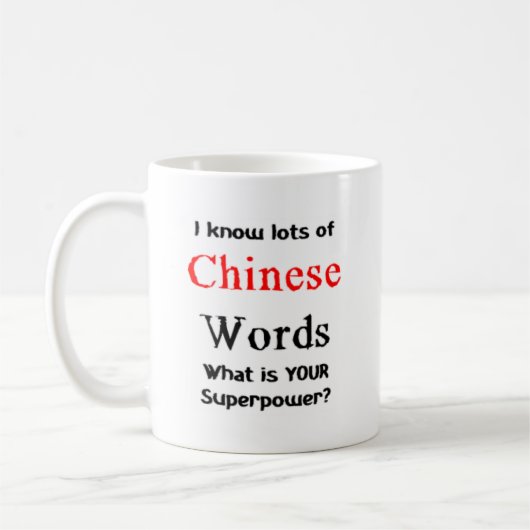 chinese woorden koffiemok (Links)
