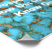 "Chinese woorden van het Poster van Wisdom" (Hoek)