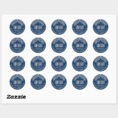 Chinese "xiexie" Dank U Sticker (Blauw) (Vel)