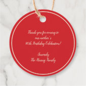 Chinese "xiexie"-gunst Hartelijk dank Labels (Achterkant)