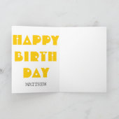 Chinese Y Dog Year Zodiac Personality Birthday GC Kaart (Binnen)