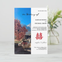 Chinese Yak Huwelijksuitnodiging