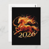 Chinese Year of Horse 2026 Celebrations Briefkaart (Voorkant / Achterkant)