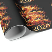 Chinese Year of Horse 2026 Celebrations Cadeaupapier (Rol Hoek)