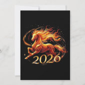 Chinese Year of Horse 2026 Celebrations Feestdagenkaart (Voorkant)