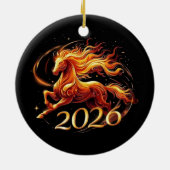 Chinese Year of Horse 2026 Celebrations Keramisch Ornament (Achterkant)