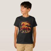Chinese Year of Horse 2026 Celebrations T-shirt (Voorkant volledig)