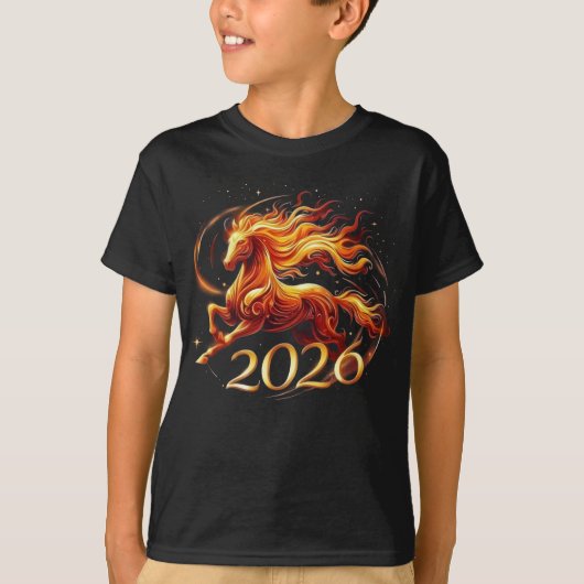 Chinese Year of Horse 2026 Celebrations T-shirt (Voorkant)