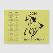Chinese Year of the Horse Calendar Magnetic Card (Voorkant)