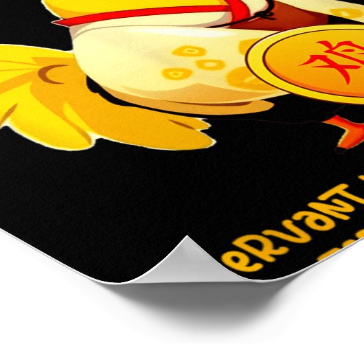 Chinese Year Of The Rooster Zodiac Sign Happy Luna Poster (Hoek)