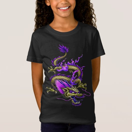 Chinese Yellow Wise Dragon Mythical Creature  T-shirt (Voorkant)