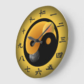 Chinese Yin Yang Clock Grote Klok (Hoek)