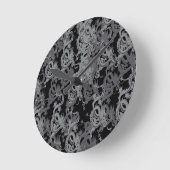 Chinese Ying Yang Dragon Ronde Klok (Hoek)