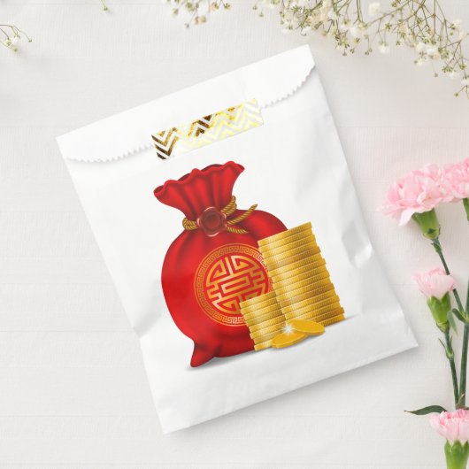 Chinese Zak Geld Bedankzakje (Gezegeld)