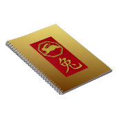 Chinese zodiaan - 2023 jaar konijn - noteboe notitieboek (Rechterzijde)