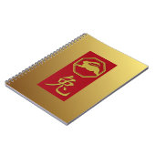 Chinese zodiaan - 2023 jaar konijn - noteboe notitieboek (Linkerzijde)