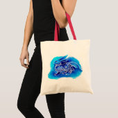 Chinese Zodiac 2023 - Water Konijnenzak Tote Bag (Voorkant (product))