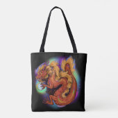 Chinese Zodiac 2024 Jaar van de Draak Tote Bag (Achterkant)